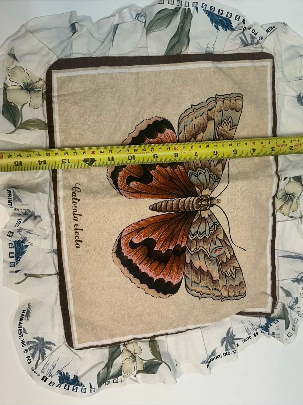 Butterfly Print Decorative Pillow Covers - Beige, Brown, Peach